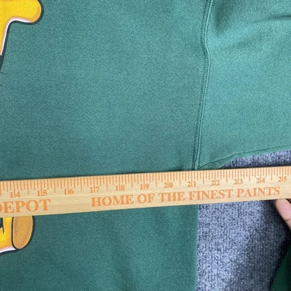 Vintage Disney Tigger Sweatshirt Mens Medium Green Walt Disney World Fleece - Picture 7 of 9